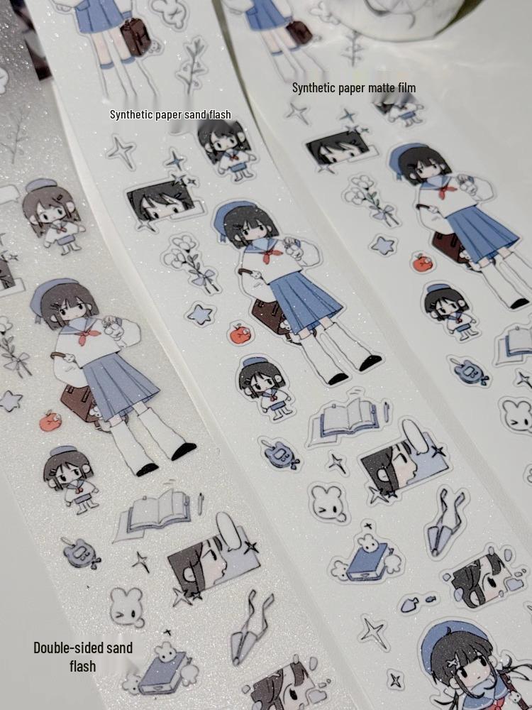 N1ng-chan March Full Roll Collection: Summer, Spring, Big Head, After School Sticker Rolls & Bullet Journal Washi Tape