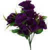 Bouquet of Artificial Purple Roses with Accessories, 10 Branches, 43 Cm.