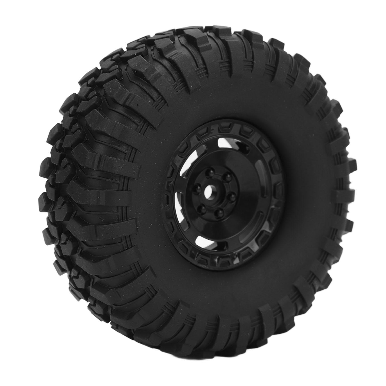 

2PCS RC Crawler Tires Anti Slip RC Rubber Tire with Plastic Hex Wheel Rim for HB R10 110 Remote