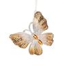 Golden Translucent Christmas Snowflake Pendant Crystal Prism Wreath Elk Deer Ornaments  Home