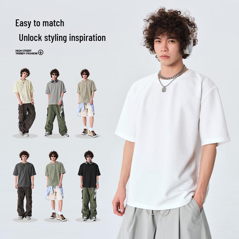 Warrior Men's Waffle Knit Casual T-Shirt