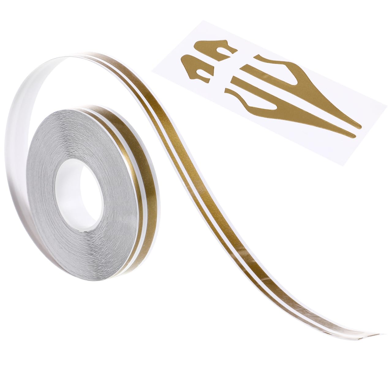 Healifty Pinstripe Tape Car Line Tape Gold 9.8m x 12mm