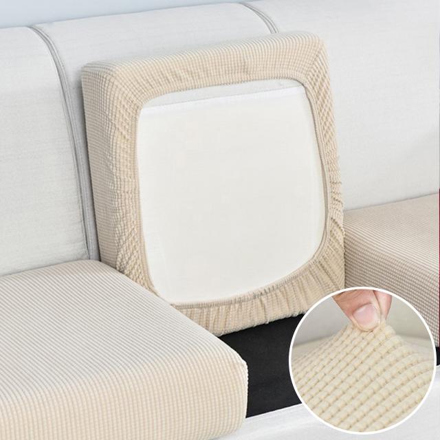 Jacquard Sofa Cushion Cover For Living Room Washable Removable Polar Fleece Elastic Sofa Cover L Shape Corner Armchair Slipcover