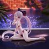 Albedo Anime Figure Shalltear Bloodfallen and Albedo Kneeling Pose Action Figurine PVC Model Toys Doll Adult Collections Gift