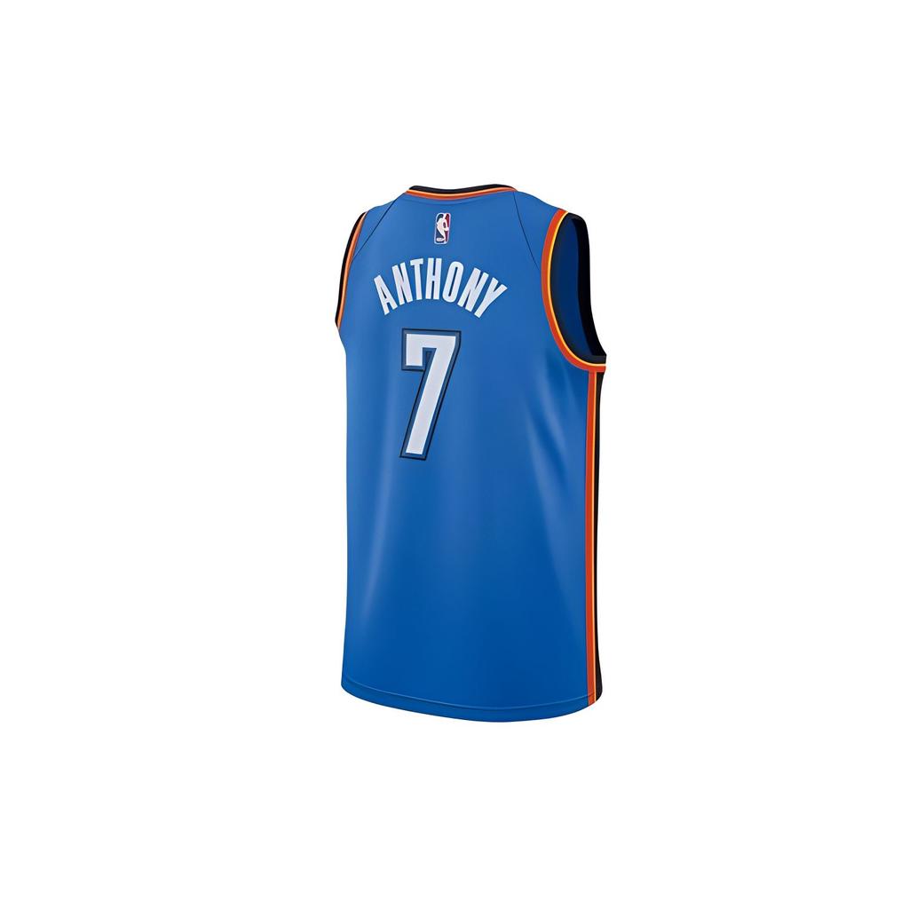 Nike Icon Edition Nba Anthony American Vintage Thunder Team Limited Sw Basketball Jersey Men jersey Blue 864497-411