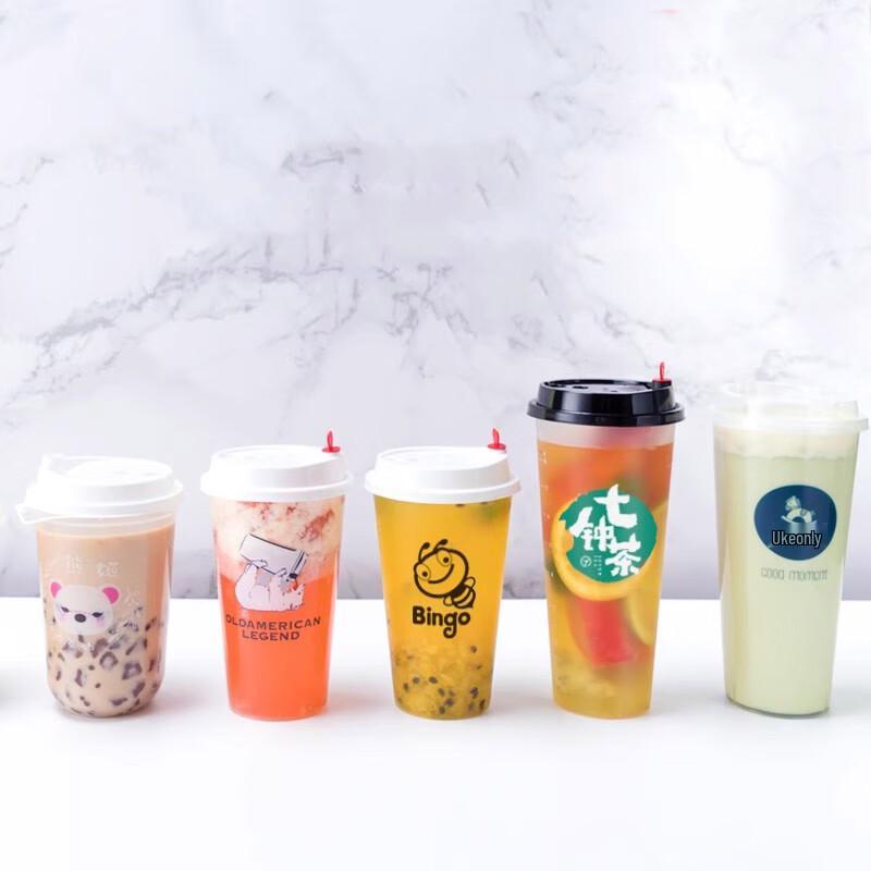 Disposable Plastic Bubble Tea Cups