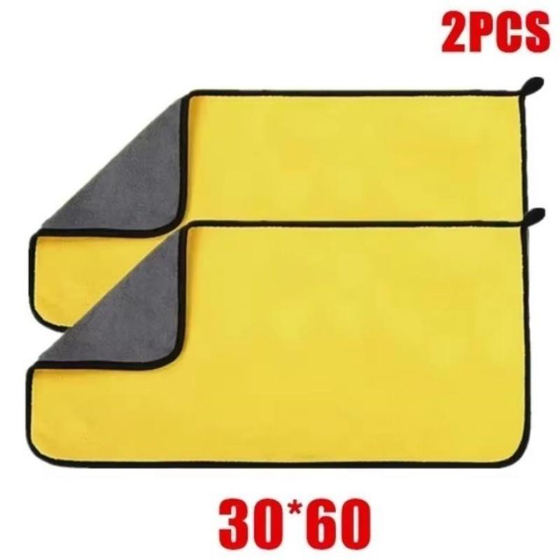 Microfiber Car Cleaning Towels Car Wash Drying Cloth Hemming Microfiber Towel Care Wash Cloth Car Detailing Accessories