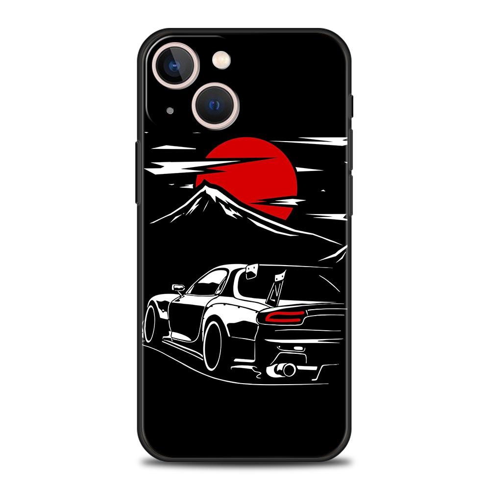 Japonsko JDM Sportovní Auta Muž Muži Pouzdro na Telefon Pro iPhone 11 12 13 15 16 14 Pro Max X XR XS 7 8 Plus SE Luxusní Kryt