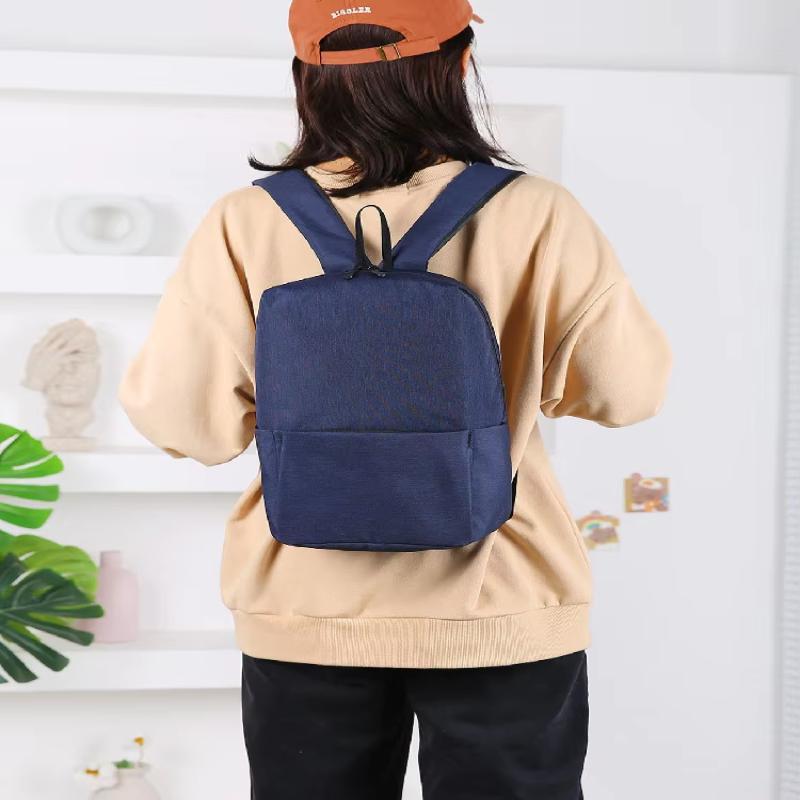 Oxford Fabric Backpack Lightweight Large Capacity Wear Resistant Casual Daypack for Hiking Camping Trip