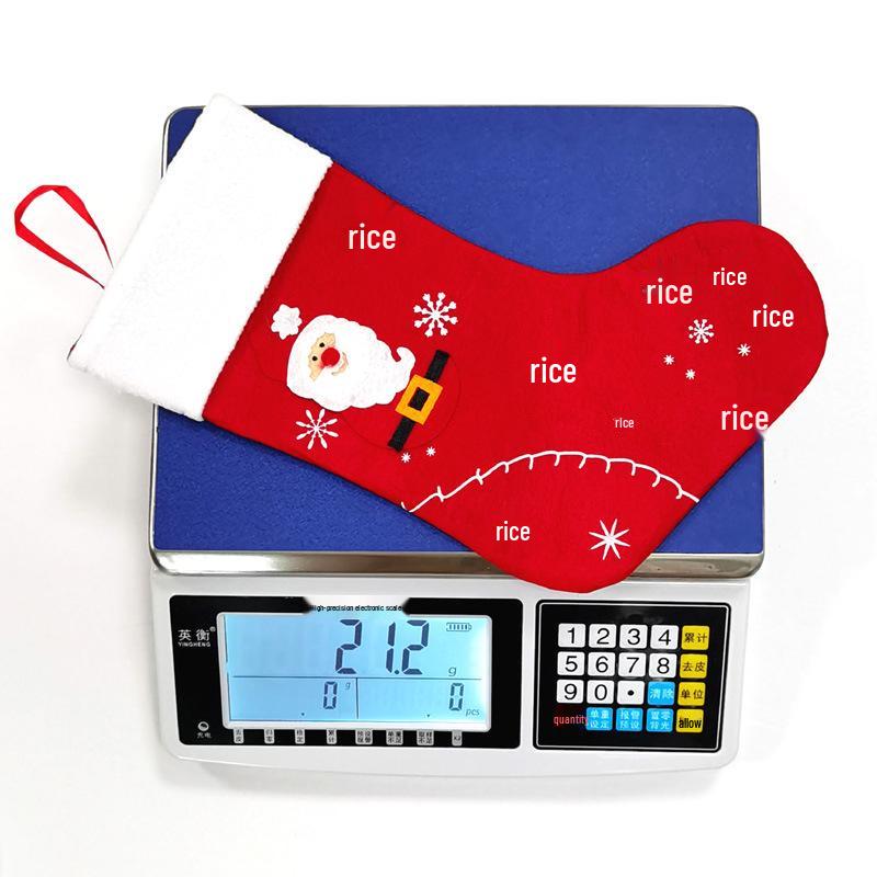 Cross-Border Hot-Selling Christmas Stocking Felt Gift Bag Fireplace Pendant Decoration