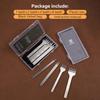 WUTA 1Set 4pz Strumento Base Scalpello per Pelle Punzone Diamantato Foro Punzone Cucitura Artigianato Pelle Strumenti 3/4/5/6mm 1-2-4-6 denti