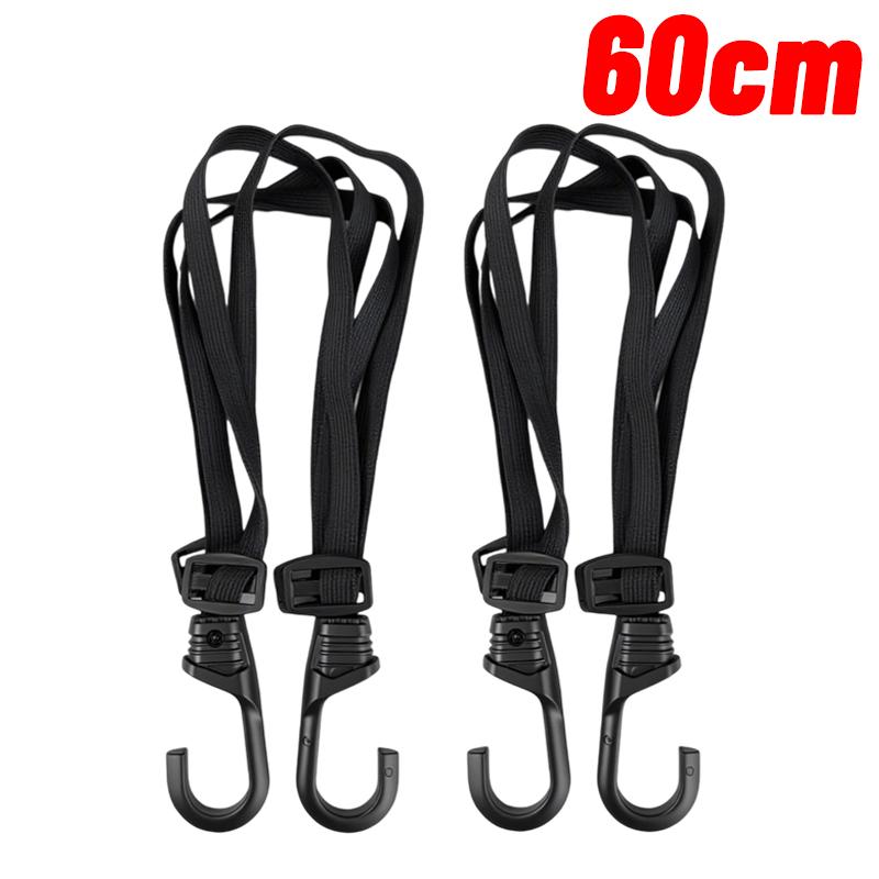Motorcycle Back Seat Helmet Strips Elastic Rope Motorcycle Helmet Fixed Strap Adjustment Fix Rope Goods Strap Luggage Net 90cm