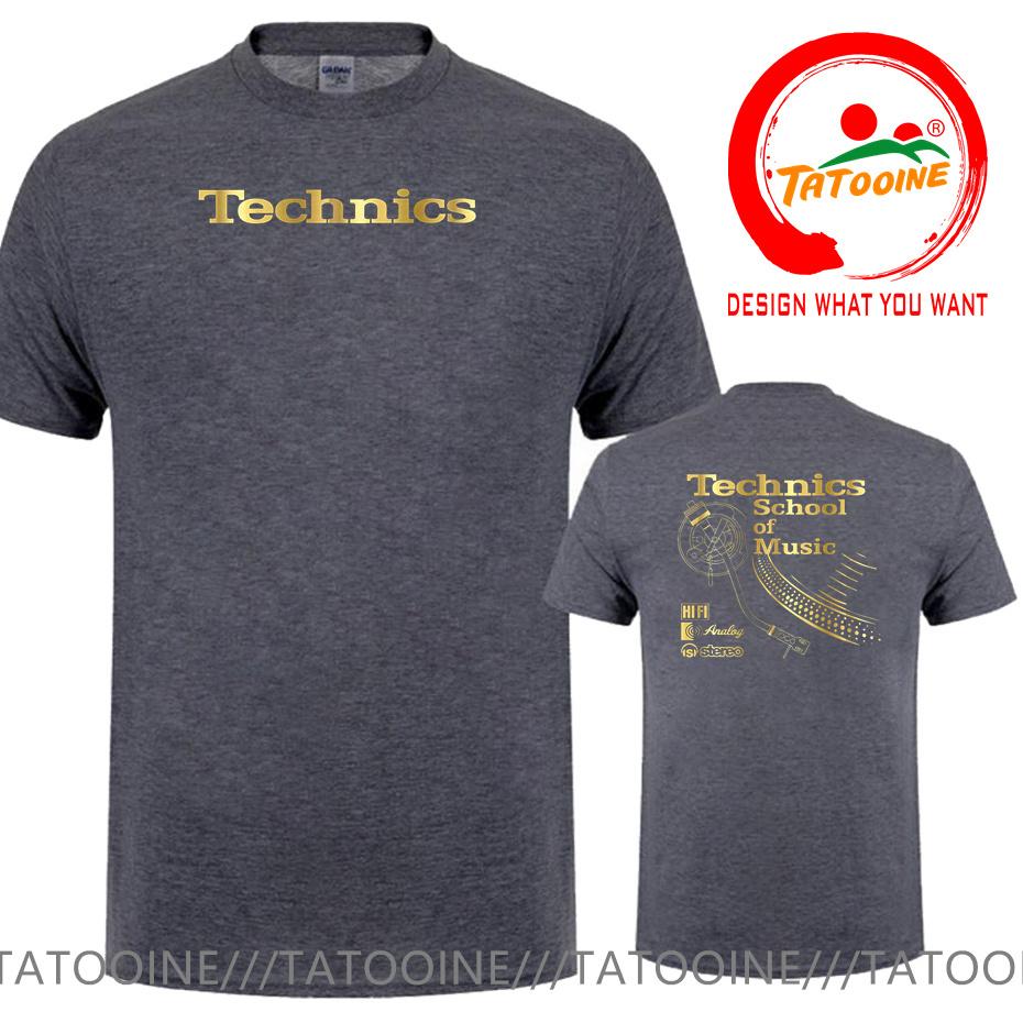 Vintage Deejay Shirt Long Play Tshirt Technics School Of Music T Shirt Unisex Retro Dj Music Tshirt Hot Sale Fashion Top Tee Shirt