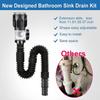 Washbasin Sink Drain Plumbing Flexible Drainages Tube Universal Flexible Sink Sewer Pipe Sink Strainer Drainages Hose