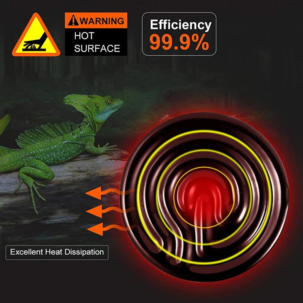 

2pcs Ceramic Heater Lamp Infrared Heat Bulb For Reptile Poultry Hatching Amphibian Terrariums Winter Heat Source E27 200W China Mainland