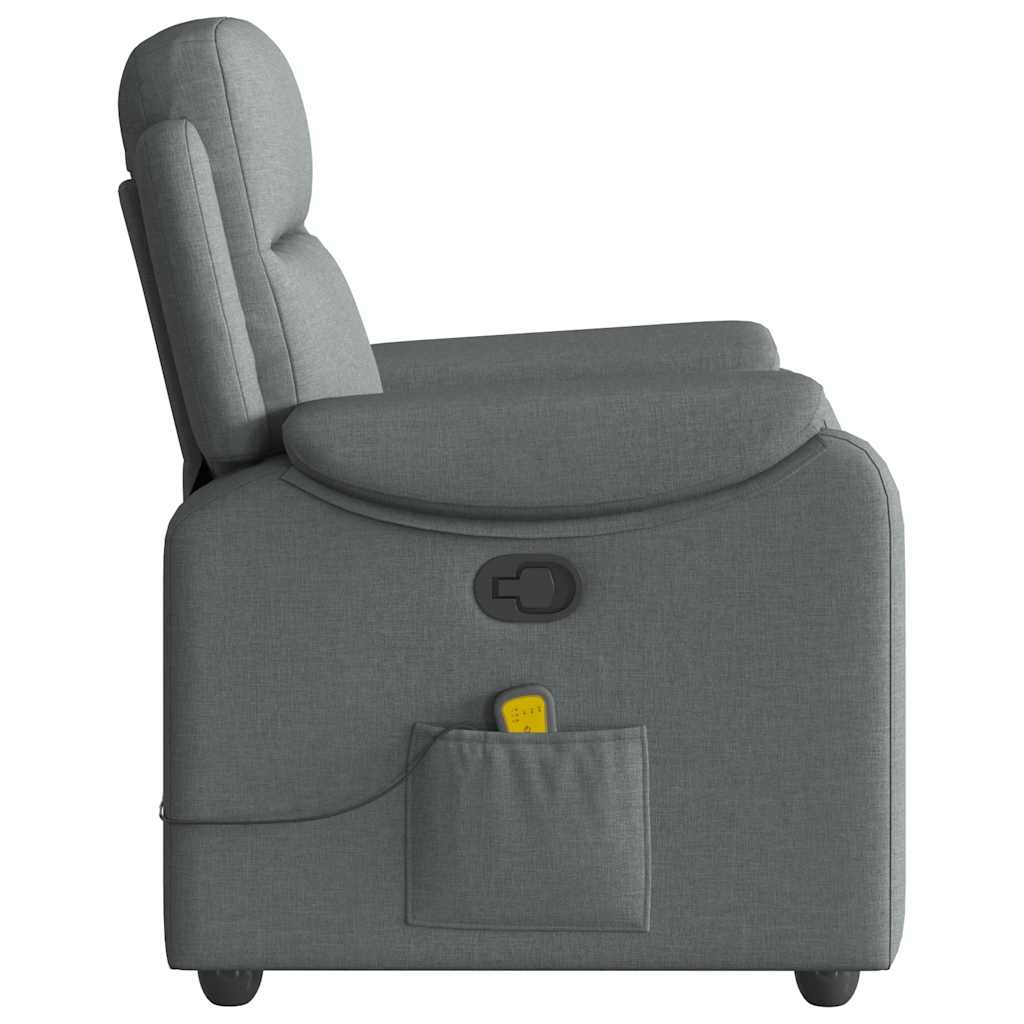 Massage Chair Dark Gray Fabric