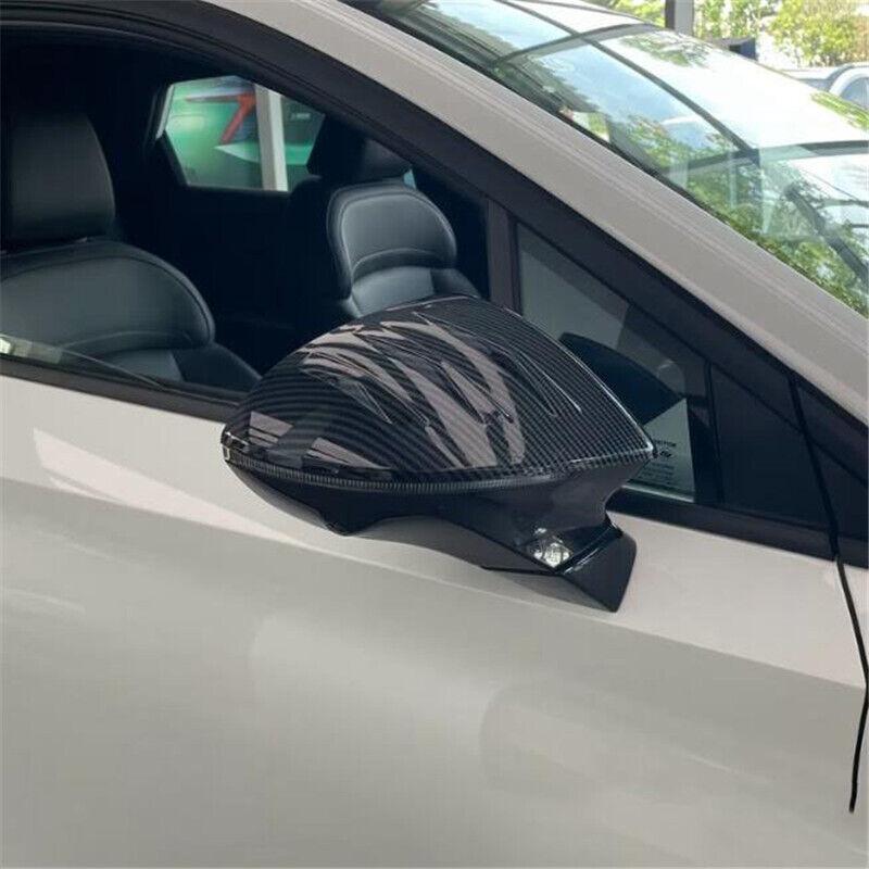 Carbon Fiber ABS Rearview Mirror Protector Cover Trim For MG4 MG 4 EV -2024