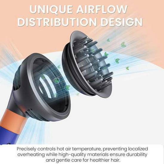 Compatible Wave Curl & Diffuser Attachment for Dyson Airwrap HS01/HS05