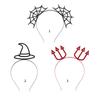 Punk Halloween Headband Stage Props Spiderweb Hairband Festival Party Headdress