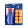 American Two-Color 16oz Party Beer Pong Cups - Disposable Plastic Table Tennis Cups