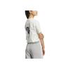 Adidas Pure Cotton Sports Casual Short Sleeve T-Shirt Unisex Tops Han-Jade-White JL9653