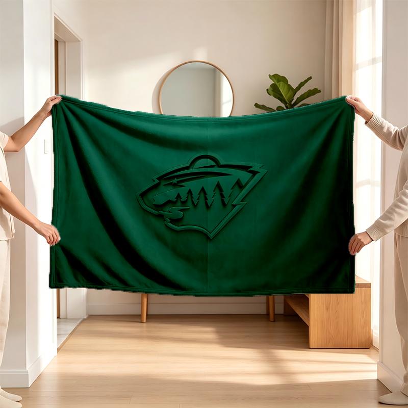 Minnesota Wild (1) Flannel Blanket a Soft Accent for the Bedroom and Living Room and a Cozy Home Gift