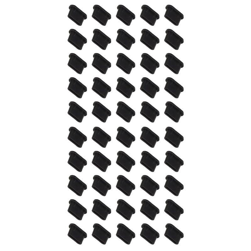 Silicone USB C Dust Cover Type-C Dust Plugs Phone Charging Port Protector Cover 50Pcs Universal Type C Anti Dust Caps