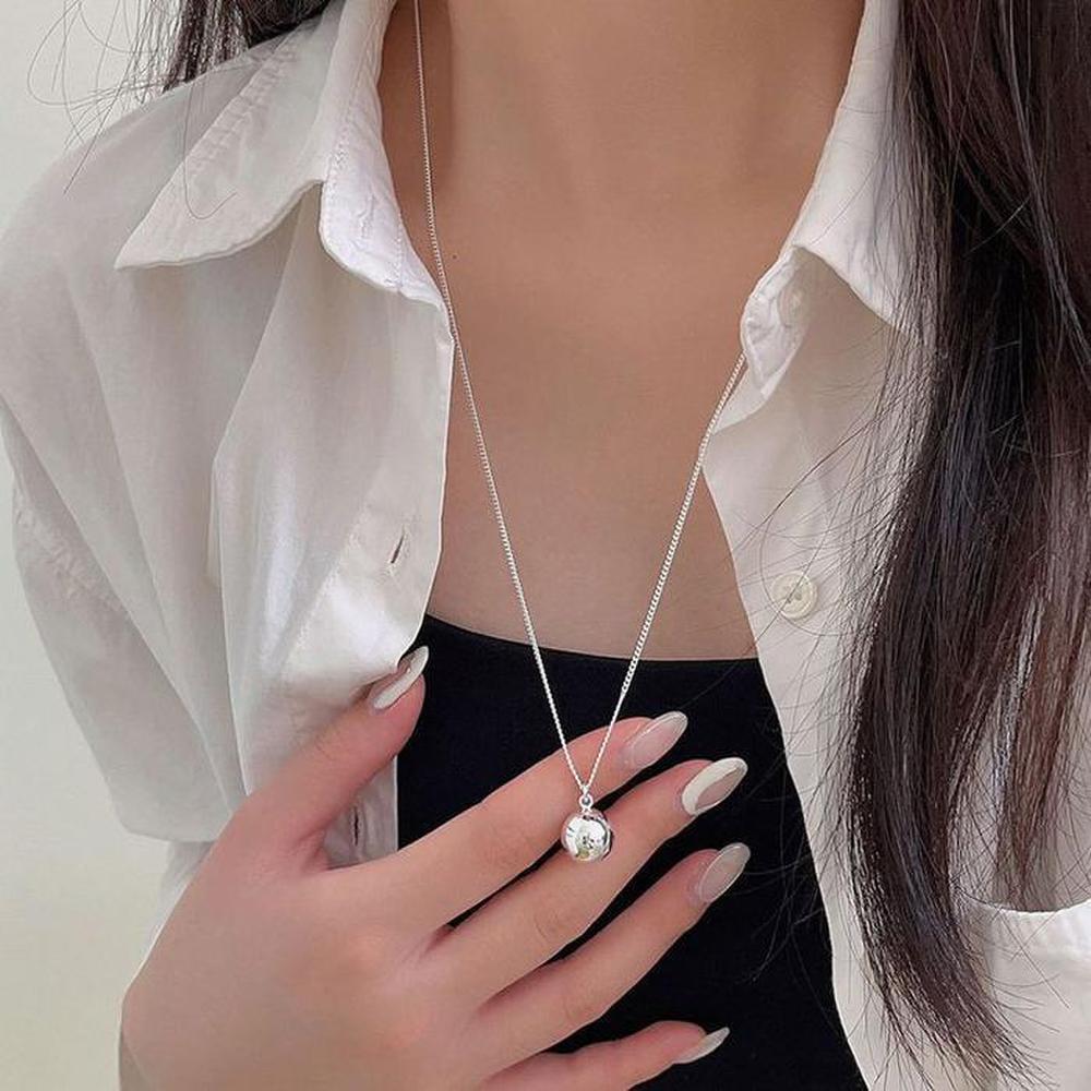 

[Onoma] Onm Women s Accessory Long Necklace with Point Decoration Silver (36155590)
