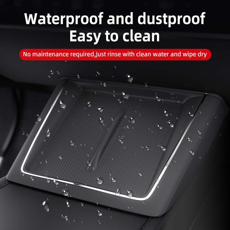 For Tesla Model Y Juniper 2025 Wireless Charging Pad Cover Silicone Anti-slip Protector Cushion Model 3 Highland Accessories