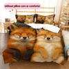 Cartoon Pattern Bedding Quilt Set Quilt Cover Pillowcase Home Decoration Birthday Gift (1 * Duvet Cover + 2 * Pillowcase, Without Core)