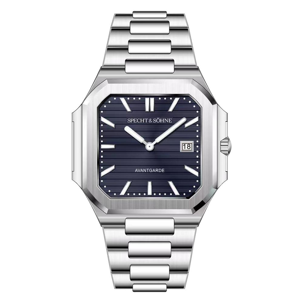 2025 Specht & Söhne New Hot Selling Ultrathin Cubic Watch For Men Quartz Wristwatch Sapphire Green Color Luminous Waterproof