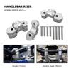 For Motorcycle Accessories R1300GS R 1300 GS R1300 GSNew Silver Handlebar Riser Handle Bar Heighten Mounting Kit R1300gs