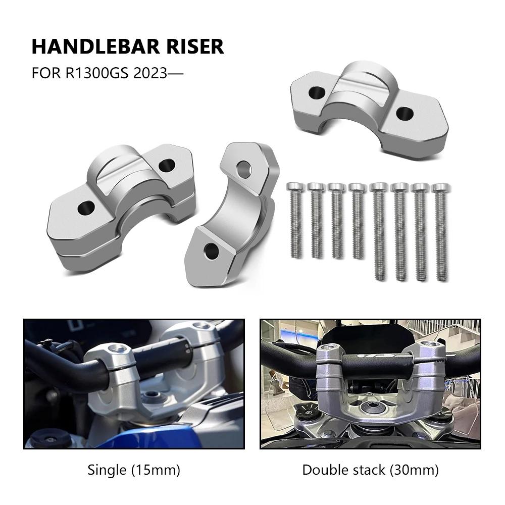 For Motorcycle Accessories R1300GS R 1300 GS R1300 GSNew Silver Handlebar Riser Handle Bar Heighten Mounting Kit R1300gs