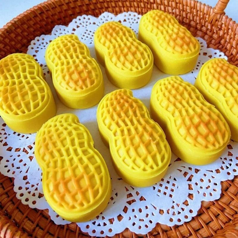 Persimmon/Peanut Silicone Molds Nonstick Mousses Cake Molds Cake Decorating Tool for Truffles Cheesecakes Easy To Clean