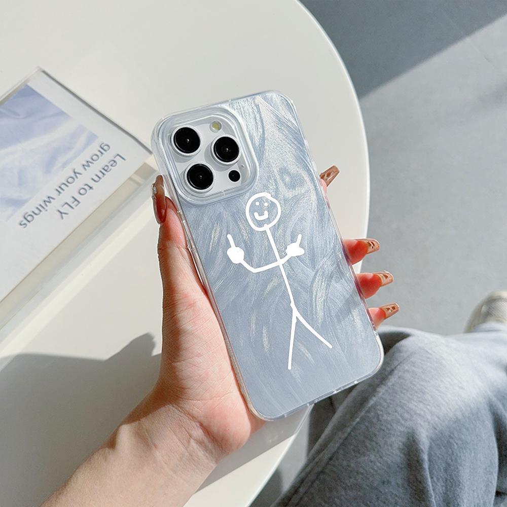 

Чехол N79 Cartoon Matchman art с прозрачной рамкой для Samsung S25 Ultra A55 iPhone 16 Pro Max Xiaomi Redmi Note 13 с текстурой перьев из шифона и серебряным покрытием itel RS4