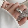 Stylish Minimalist Open Ring For Women With Antique Blue Sapphire Gemstone