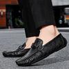 Mode Hochwertige Rindsleder Slipper Slip-On Fahrschuhe Lässige Weiche Mokassins Marke Luxus Kleiderschuhe Klassische Leder Laufschuhe