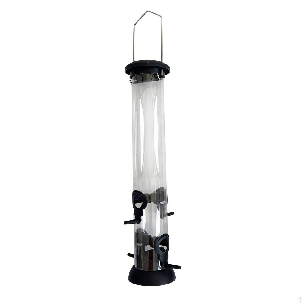 Tube Bird Feeders for Outdoors Hanging Feeding Station with Hanger Birdfeeder Balcony
