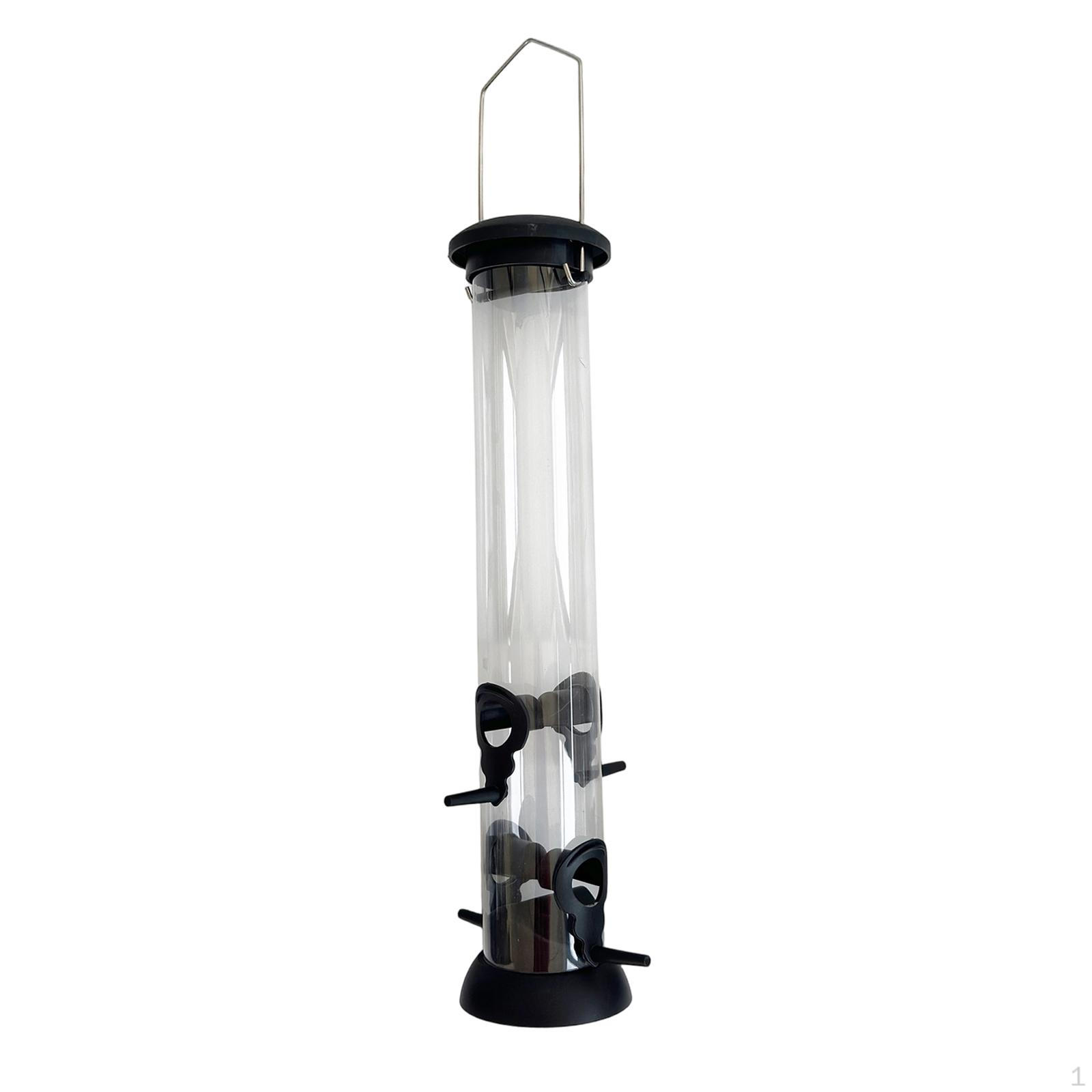 

Tube Bird Feeders for Outdoors Hanging Feeding Station with Hanger Birdfeeder Balcony 2 Gear