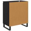 Sideboard in Black Oak Look 60 x 35 x 70 cm Particleboard