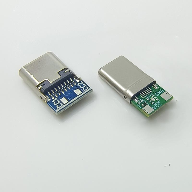 Type-C 6P Male/Female Connector A5B5A6A7 PD Plug CC1 CC2 Pins for Fast Charging and Data Transfer