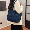 Leisure Denim Sewing Thread Shoulder Bags Women's Bags Large Capacity 2026 Large Capacity High Quality Basic Style Tote Bags