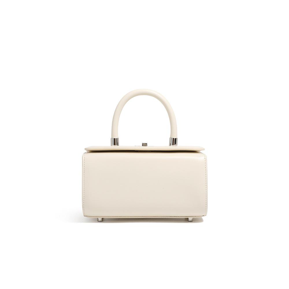 Nischendesign Kleine quadratische Tasche Neue Rindsleder Schulter Messenger Damen Tasche Tragbare Box-Tasche
