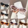 Frame Elegant Lens Cat Eye Sunglasses Women  Summer Outdoor Protection Sun