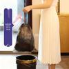 Extra Large Black Drawstring Kitchen Garbage Bags - Thickened, Automatic Closure for Home, Dorm, or Office