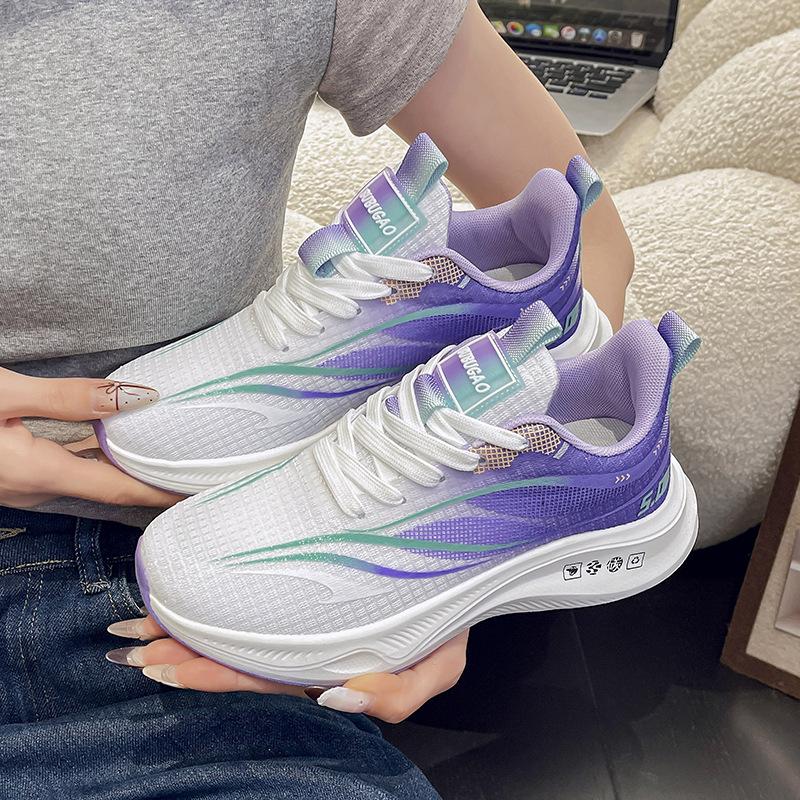 

Change of color mesh sports shoes women s shoes breathable, lightweight, wear-resistant and shock-absorbing sports students running casual shoes 36