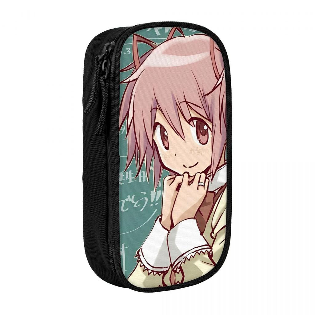 Puella Magi Madoka Magica Cartoon Pencil Case Lovely Pen Box Bag for Student Big Capacity Students School Gift Pencilcases