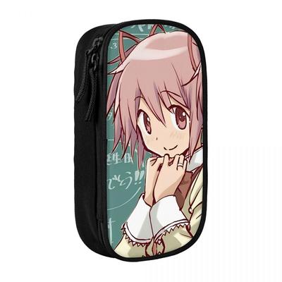 Puella Magi Madoka Magica Cartoon Pencil Case Lovely Pen Box Bag for Student Big Capacity Students School Gift Pencilcases