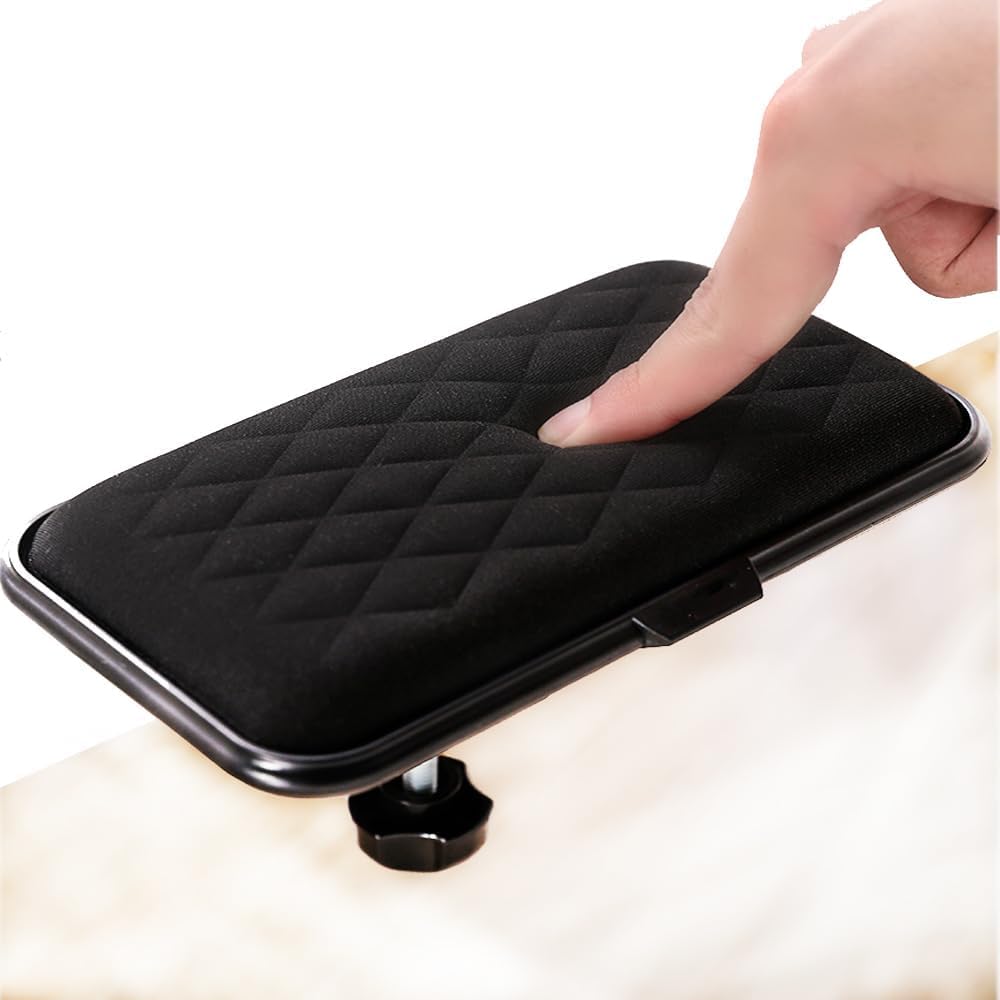 FUGEST Armrest Computer Desk Wrist Bracket Desk Armrest Armrest Cushion Easy To Install Desk Wrist Rest 90 Degree Foldable Reduces Fatigue Ergonomic