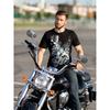 Summer Round Neck 3D Motorcycle Print Top Fashionable Casual Short Sleeved Men's T-shirts